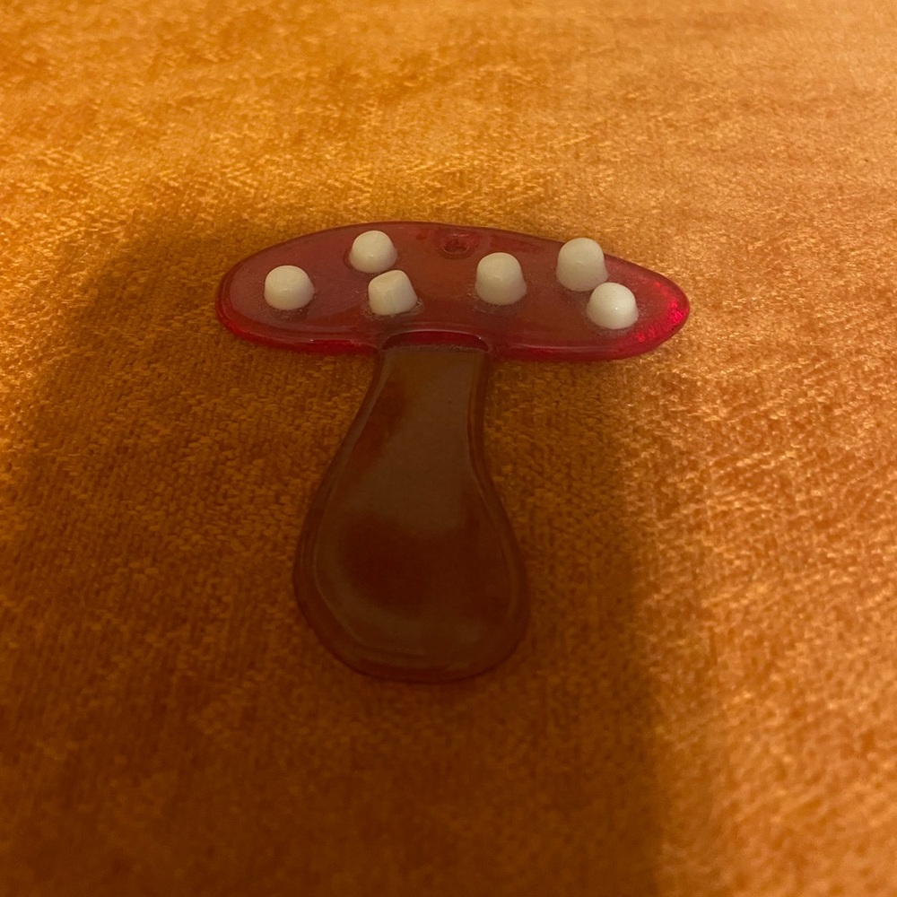 Beautiful Glass Mushroom Pendant